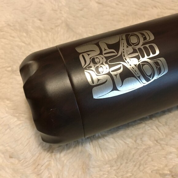 Wood Grain Haida Bear Water Bottle - Picture 7 of 12